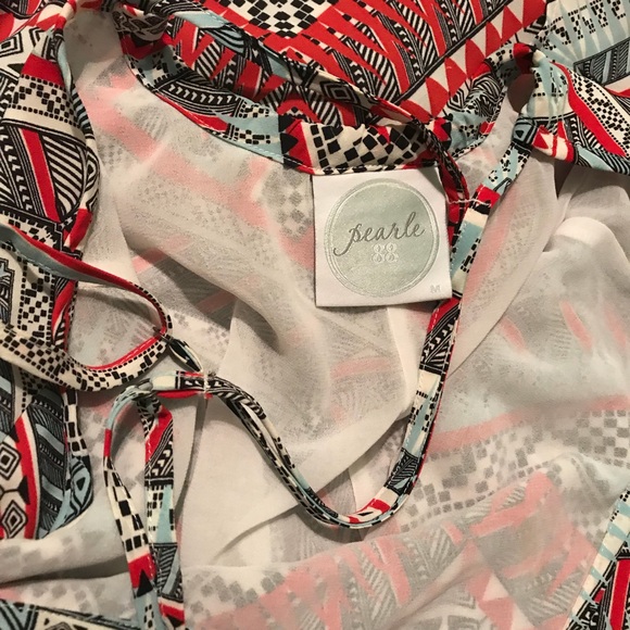 Women’s summer maxi dress geometric print - Picture 3 of 5